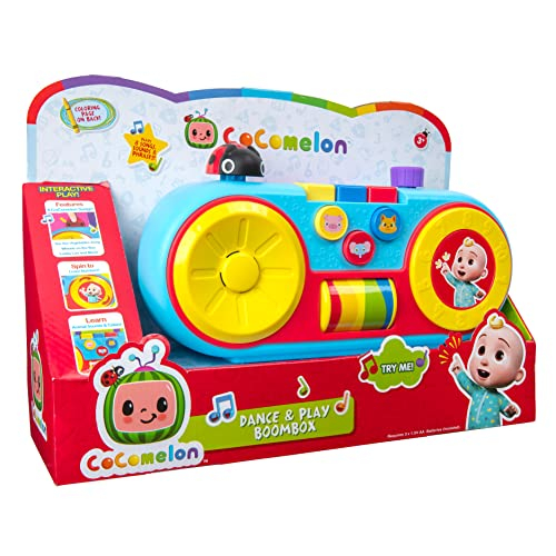 Venta Internacional- Cocomelon Dance And Play Boombbox, 8 Canciones Completas, Colores, Sonidos De Animales, Números