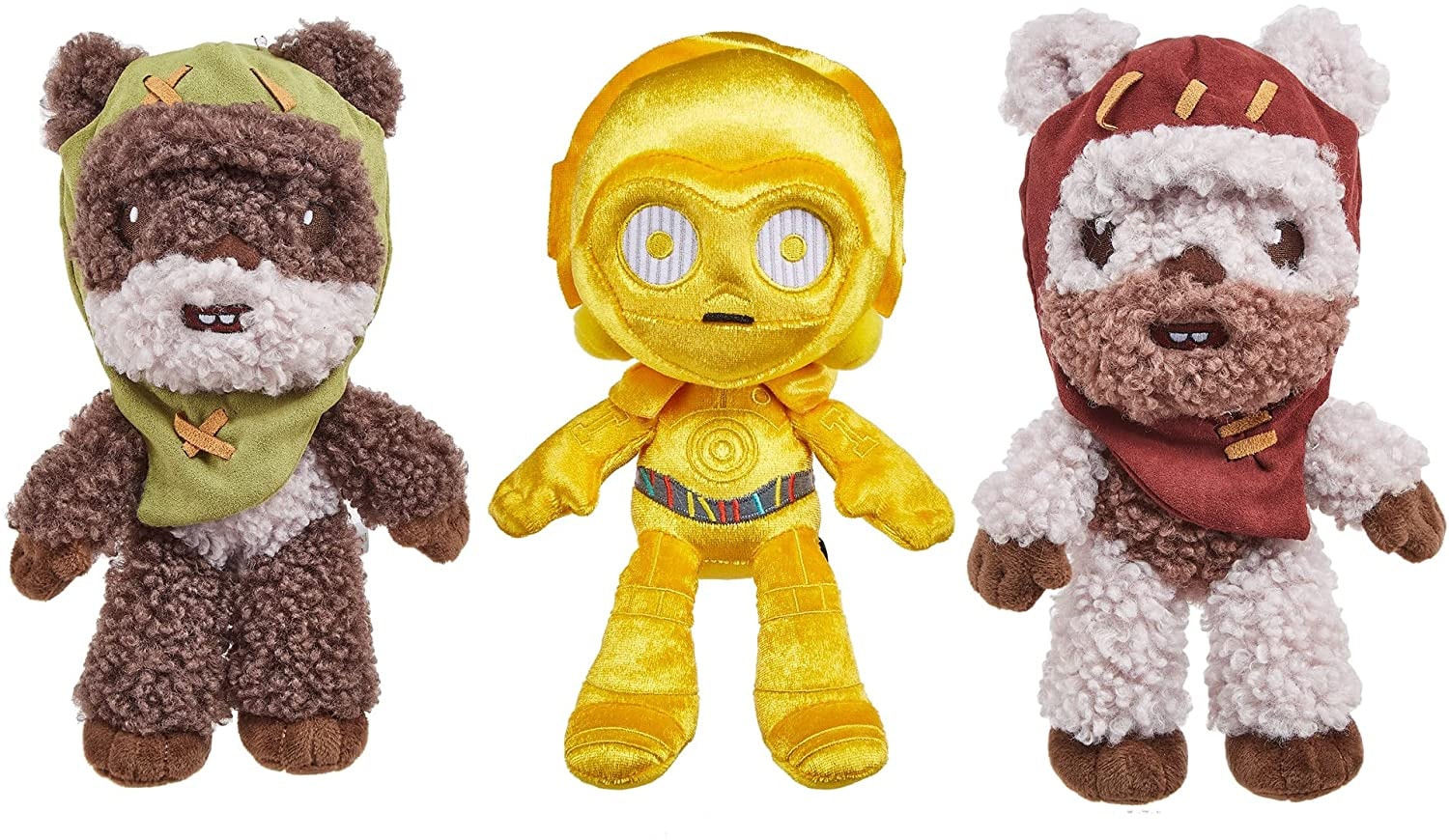 Venta Internacional- Star Wars Endor Celebration Felpa Paquete De 3 Con 2 Ewoks Y C-3po Soft Doll $839