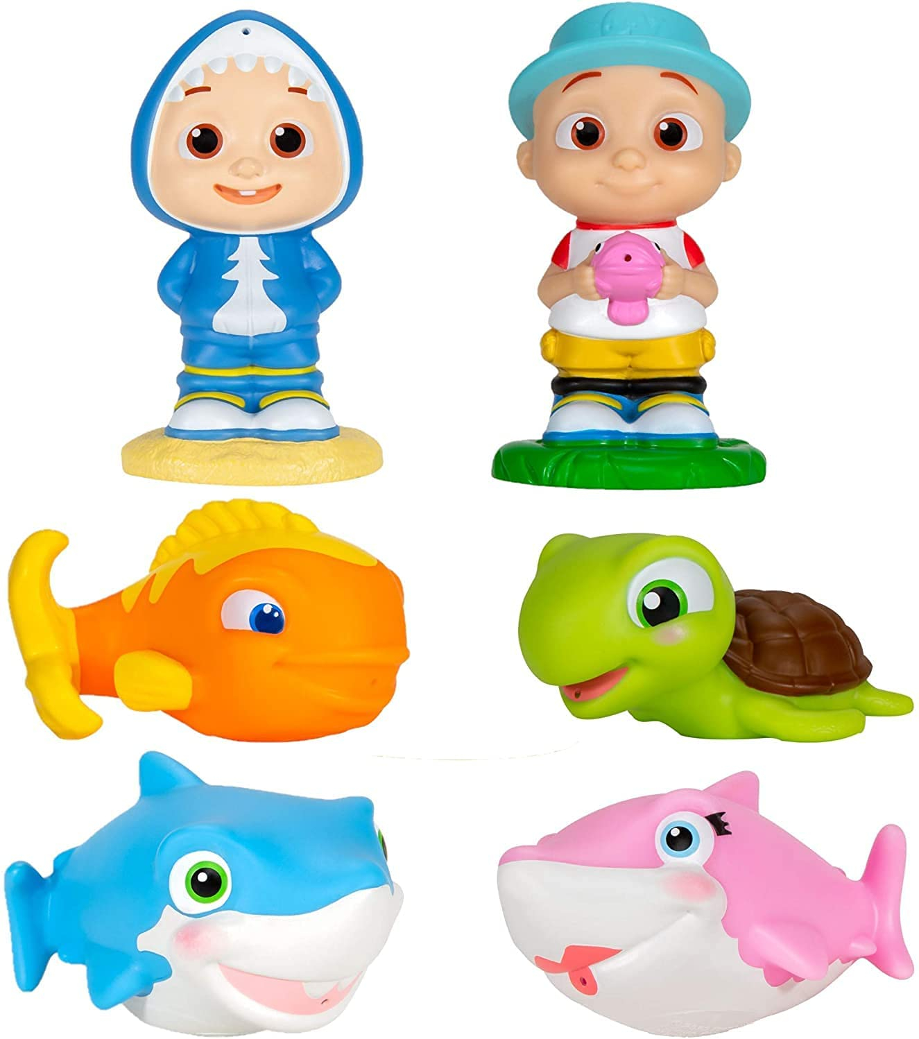 Venta Internacional- Juguetes De Escuadradores De Baño De Cocomelon, 6 Piezas