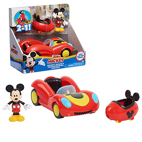 Foto 2 pulgar | Venta Internacional- Disney Junior Mickey Mouse Funhouse Vehículo Transformador, Mickey Mouse, Red Toy Car