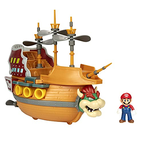 Foto 2 pulgar | Venta Internacional- Juega Air Ship De Super Mario Deluxe Bowser Con Figura De Acción De Mario