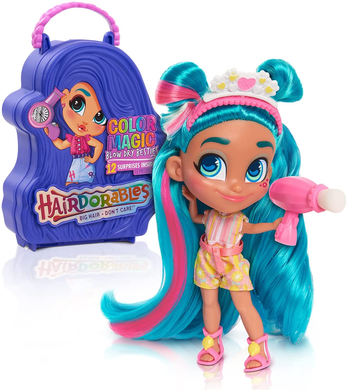 Venta Internacional- Hairdorables Coleccionable Doll Color Magic Blow Dry Besties Series 6, Estilos Y Estuches