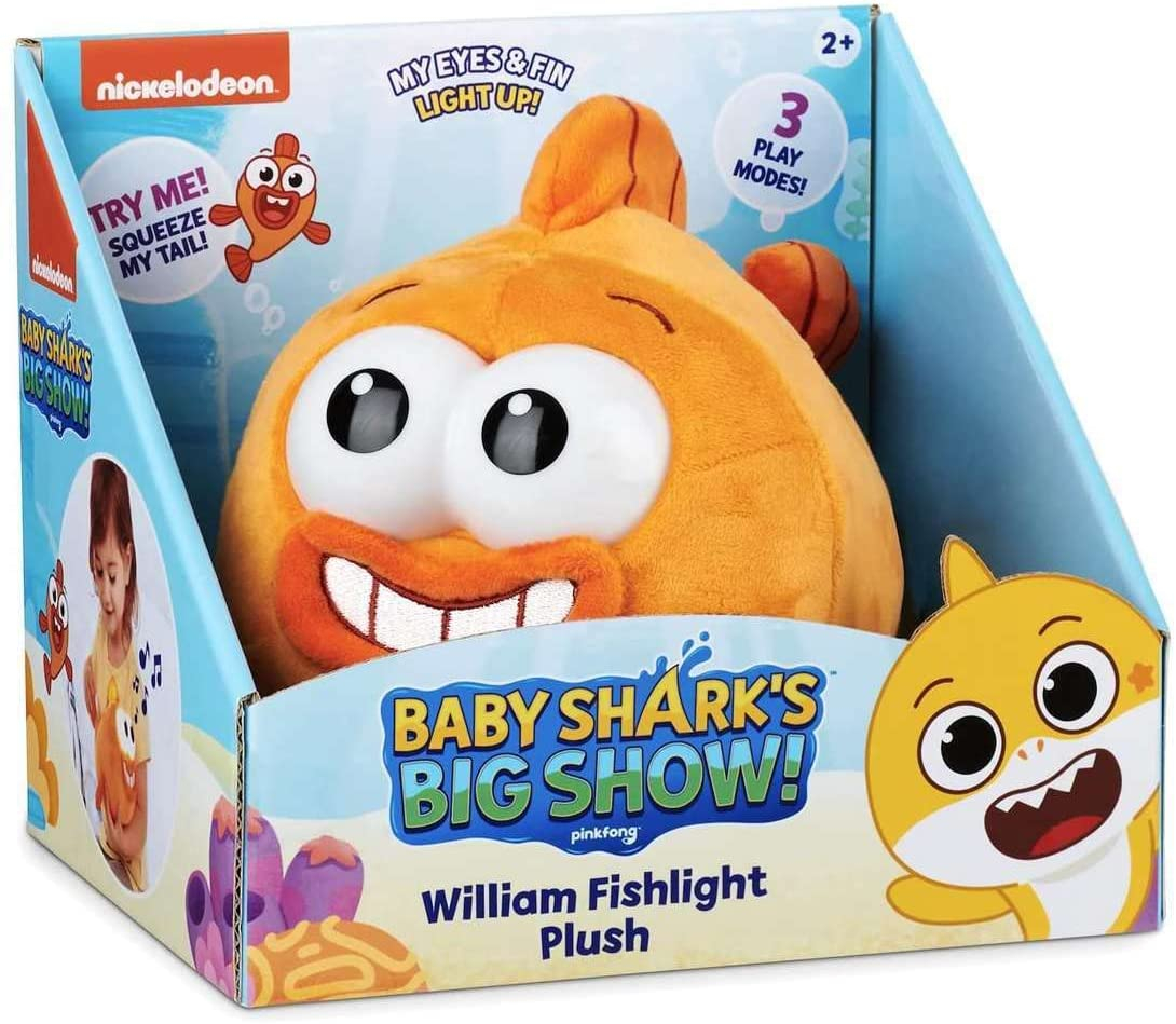 Foto 1 | Venta Internacional- ¡el Gran Espectáculo De Wowwee Baby Shark! William Fishlight Plush Toy Dobla Como Linterna Par