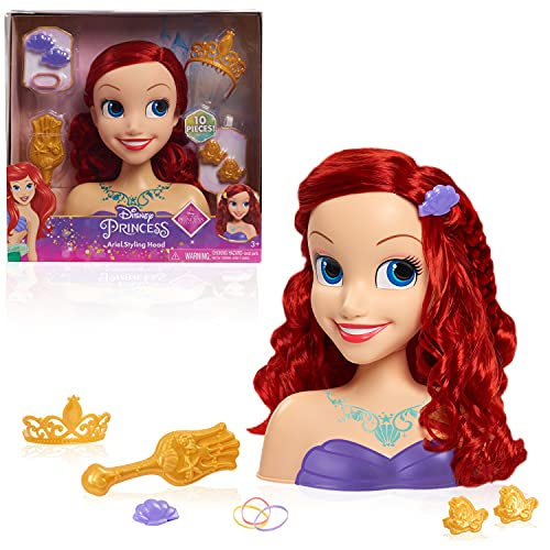 Foto 2 pulgar | Venta Internacional- Disney Princess Ariel Styling Head, Cabello Rojo, Set De Juego De 10 Piezas, The Little Merm