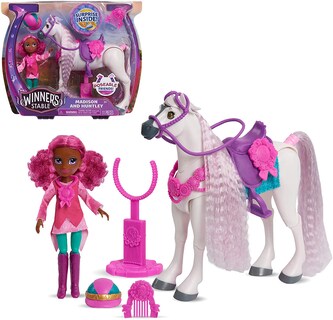 Foto 1 | Venta Internacional- Just Play Winner's Stable - Juego De 11 Piezas De Muñeca Y Caballo Articulado