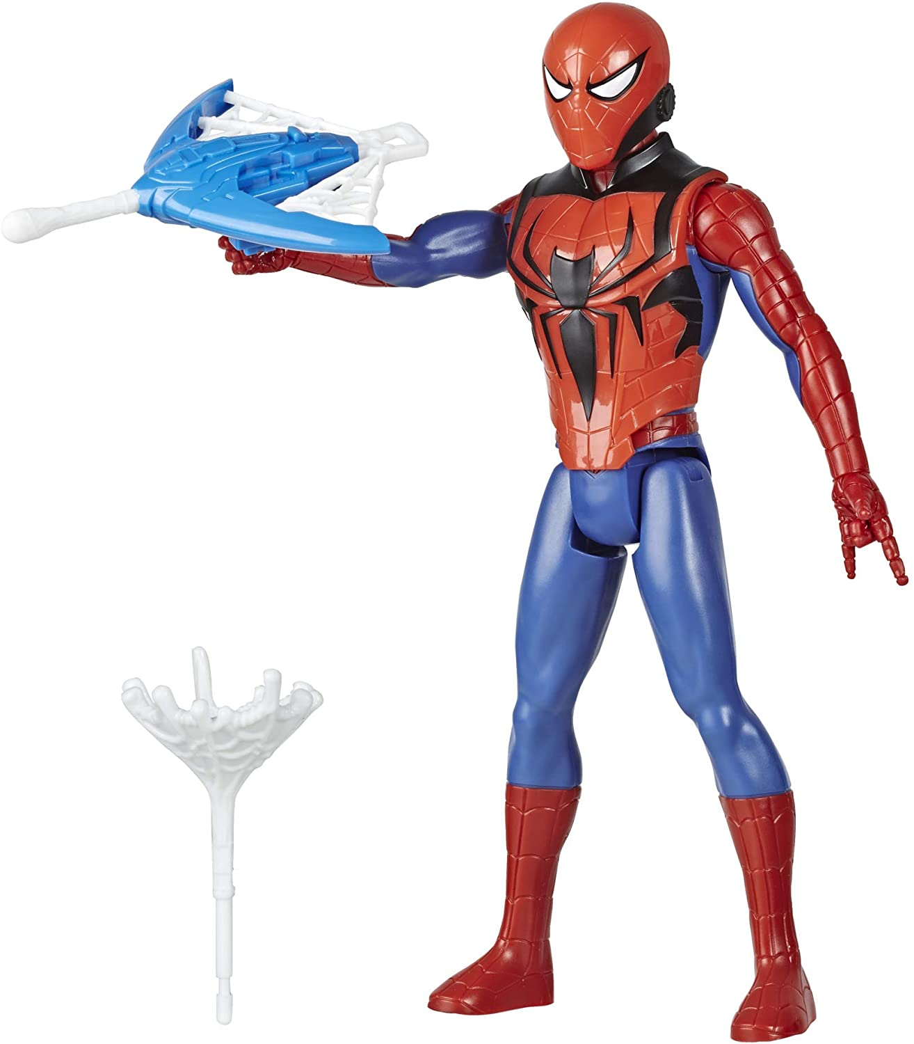 Venta Internacional- Spider -man Marvel Titan Hero Series Blast Gear Action Toy Con Blaster, 2 Proyectiles Y 3 Accesori