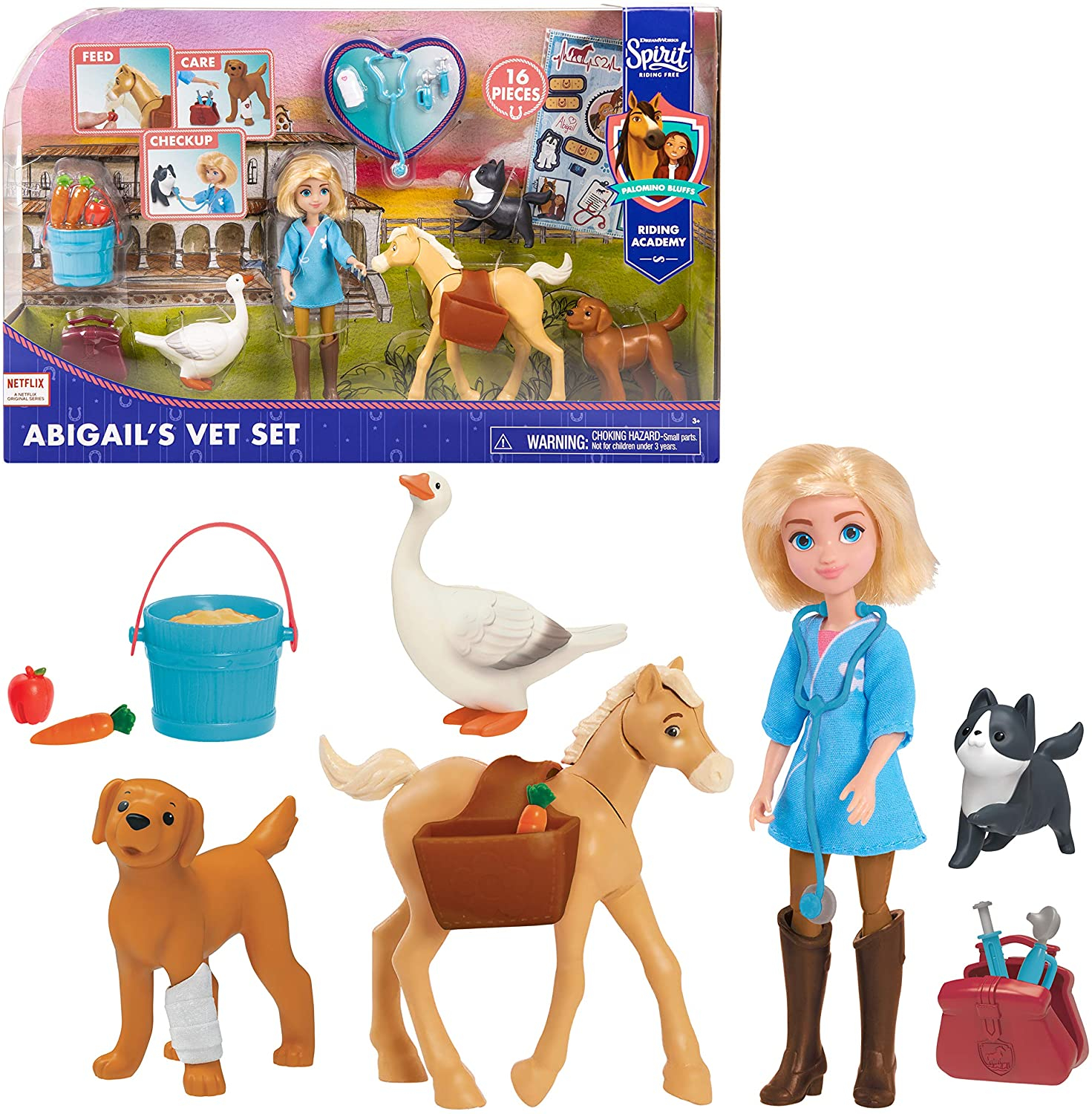 Foto 2 pulgar | Venta Internacional- Dreamworks Spirit Riding Free Abigail’s Vet Set, 16 Piezas, Por Solo Jugar