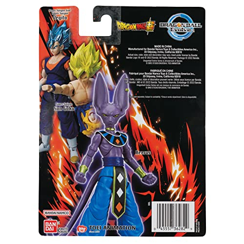 Foto 8 pulgar | Venta Internacional- Dragon Ball Super Evolve - 5'' Beerus Action Figure