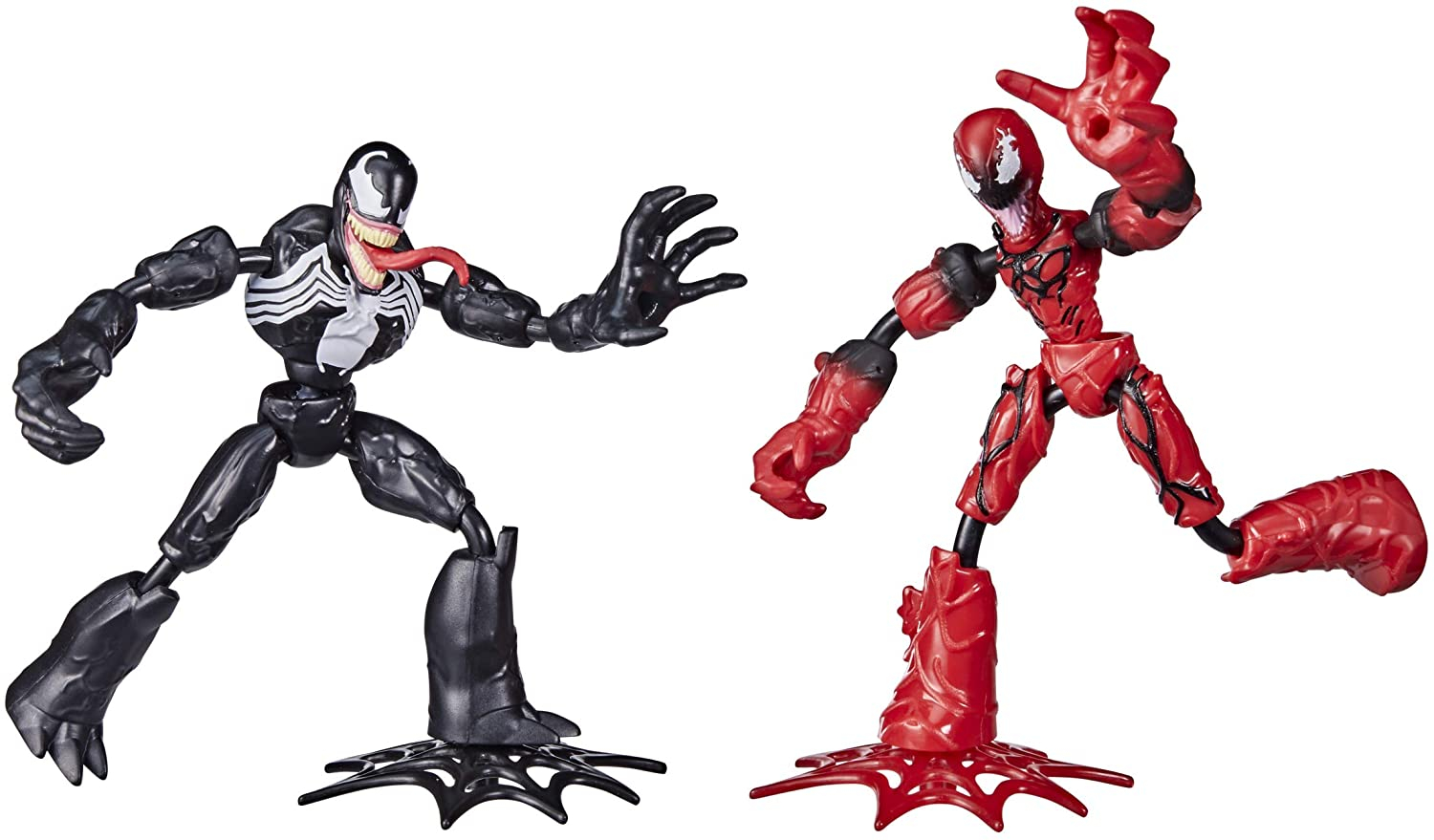 Venta Internacional- Marvel Spider-man Bend Y Flex Venom Vs. Toyadores De Acción De Carnicería