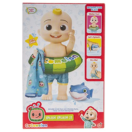 Foto 2 | Venta Internacional- Cocomelon - Splish Splash Jj Doll - Con Escuadrón De Baño De Tiburones Y Accesorios