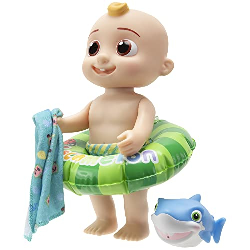 Foto 4 | Venta Internacional- Cocomelon - Splish Splash Jj Doll - Con Escuadrón De Baño De Tiburones Y Accesorios