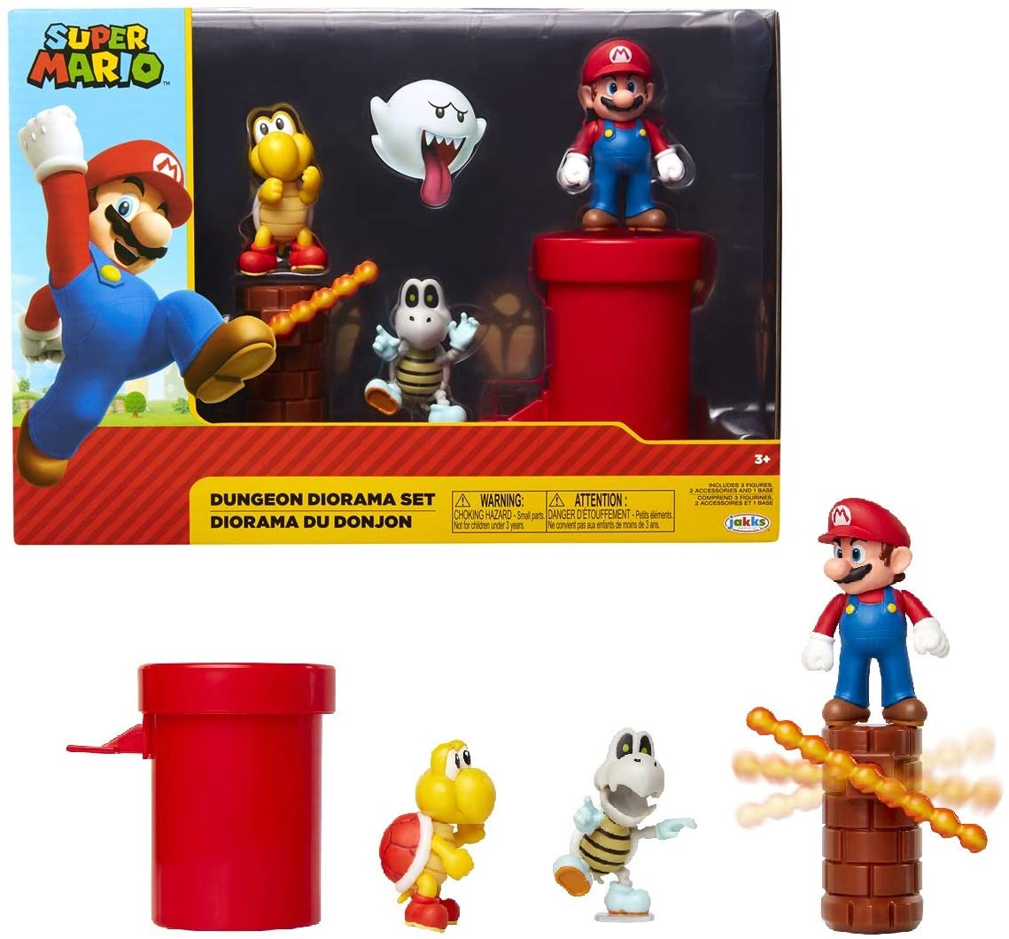 Foto 2 pulgar | Venta Internacional- Super Mario Nintendo Dungeon 2.5 ''figura Multipack Diorama Conjunto De Accesorios