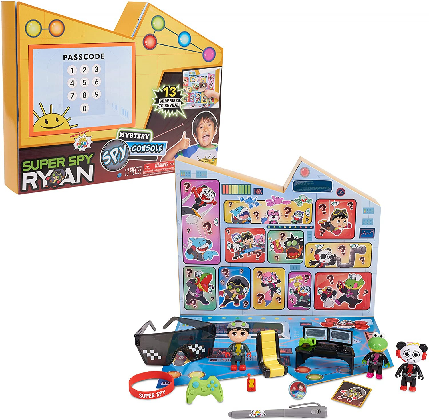 Venta Internacional-ryan's World Super Spy Ryan Golden Console, 13 Sorpresas En El Interior, Por Solo Jugar