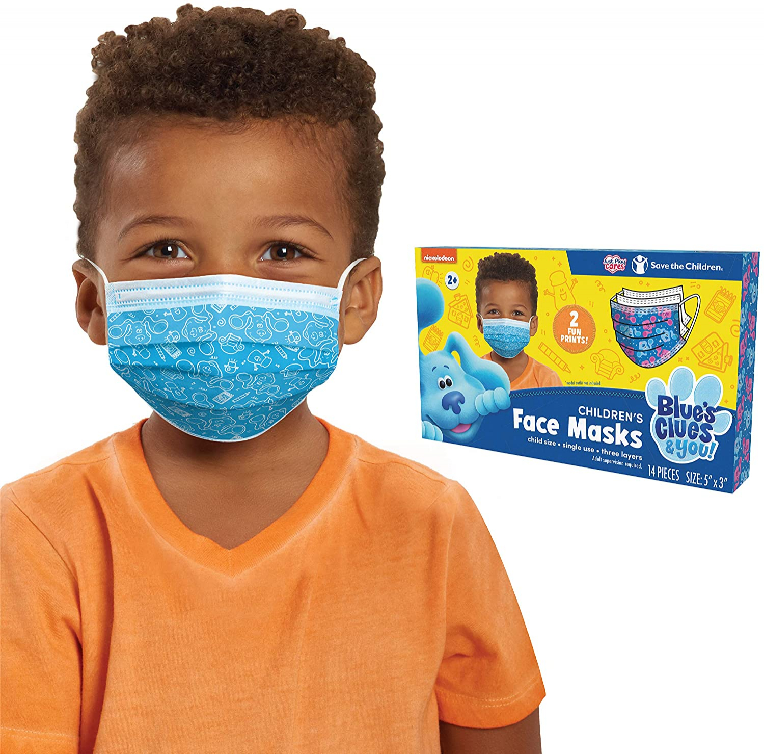 Foto 2 pulgar | Venta Internacional- Children's Single Use Face Mask, Blue's Plues & Amp, Tu!, 14 Cuentan
