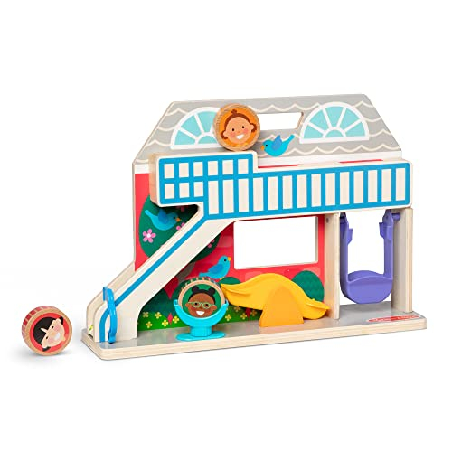 Foto 2 pulgar | Venta Internacional - Melissa & Doug Go Tots Wooden Schoolyard Tumble Con 3 Discos