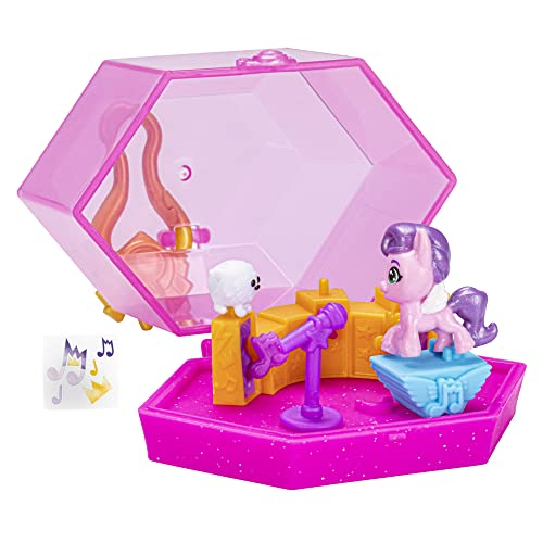 Venta Internacional - My Little Pony Mini World Magic Crychain Keychain Princess Pipp Petals Juguete - Mini Juego Portá