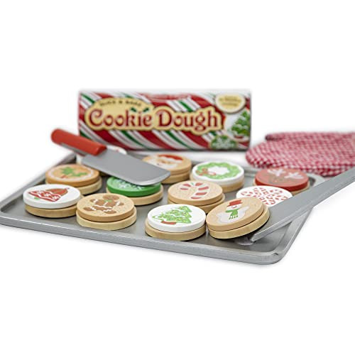 Foto 2 pulgar | Venta Internacional - Melissa & Doug Slice And Bake Wooden Christmas Cookie Play Set Food Food