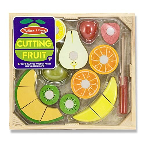 Venta Internacional - Set De Frutas De Melissa & Doug Cutting - Accesorio De Cocina De Madera De Madera