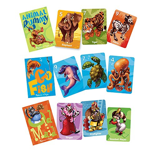 Foto 2 pulgar | Venta Internacional - Juegos De Cartas Melissa & Doug Classic - Old Maid, Go Fish, Rummy