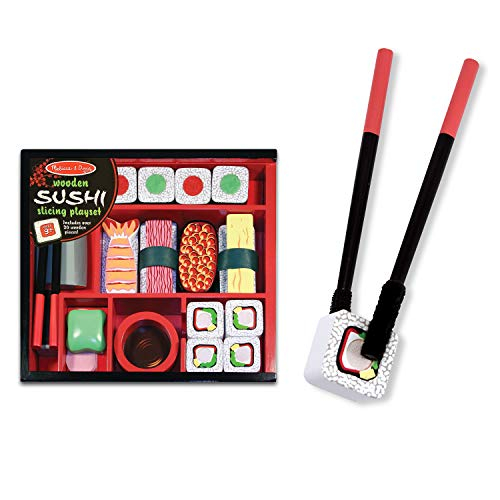 Foto 2 pulgar | Venta Internacional - Set De Comida De Madera Melissa & Doug Sushi Sching Wooden