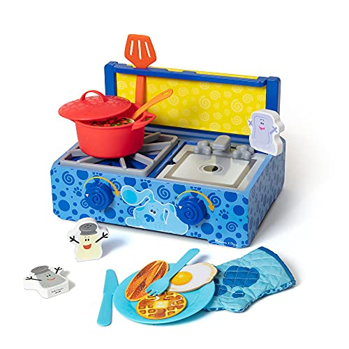 Foto 2 pulgar | Venta Internacional - ¡melissa & Doug Blue's Plues & You! Juego De Juegos De Cocina De Madera (42 Piezas)