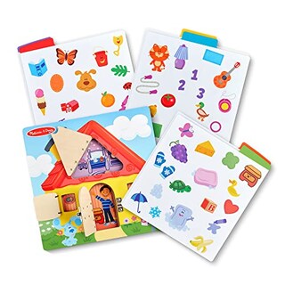Foto 1 | Venta Internacional: ¡las Pistas De Melissa Y Doug Blue! Tablero De Actividades De Madera Con Tarjetas De Pistas: Las P