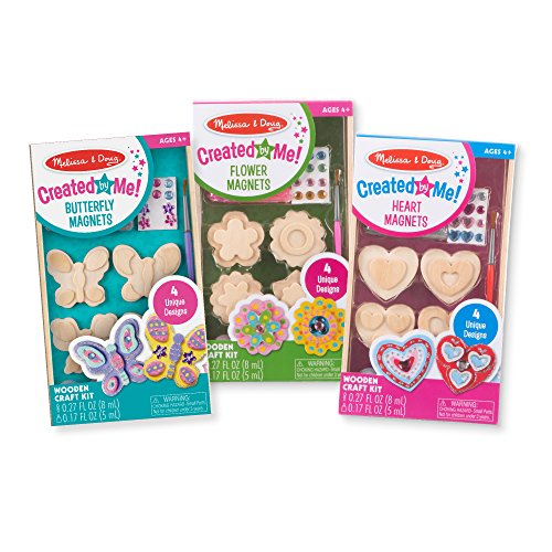 Foto 1 | Venta Internacional - Melissa & Doug Pinta Y Decora Su Propio Kit De Manualidades De Madera - Mariposas, Corazones, Flor