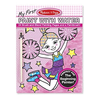 Foto 1 | Venta Internacional - Melissa & Doug My First Paint With Water Art Pad - Cheerleaders, Flores, Hadas Y Más (24 Páginas)