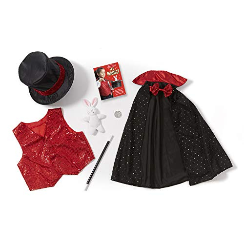 Venta Internacional - Melissa & Doug Magician Rol Play Juego De Disfraces - Incluye Sombrero, Capa, Varita, Trucos De Ma