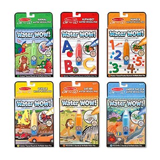 Foto 1 | Venta Internacional - Melissa Y Doug Water Wow! - Bundle De Almohadilla De Revelación De Agua - Animales, Alfabeto, Nú