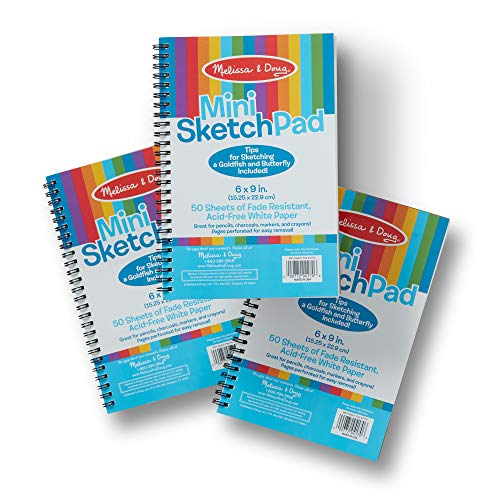 Venta Internacional - Melissa Y Doug Mini Sketch Pad Of Paper (6 X 9 Pulgadas) - 50 Sábanas, 3 Paquetes