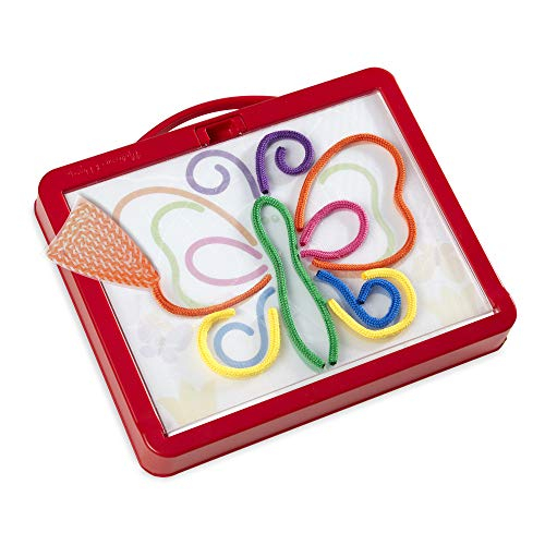 Venta International - Melissa & Doug Rainbow Cord Image & Pattern Maker Dibuje Con Cables - 39 Cables, 6 Tarjetas De Dob