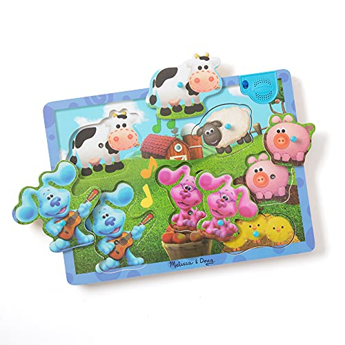 Foto 1 | Venta Internacional - ¡melissa & Doug Blue's Plues & You! Rompecabezas De Sonido De Madera - Granja Musical (6 Piezas)