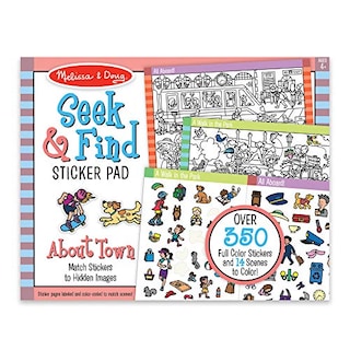 Foto 1 | Venta Internacional - Melissa Y Doug Seek Y Find Find Sticker Pad - Alrededor De La Ciudad (más De 400 Calcomanías, 14