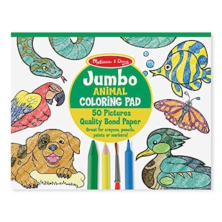 Foto 1 | Venta Internacional - Melissa Y Doug Jumbo Coloring Pad (11 X 14 Pulgadas) - Animales, 50 Imágenes