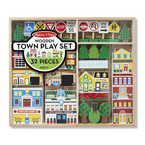 Foto 1 | Venta Internacional - Melissa & Doug Wooden Town Play Set (empaque Sin Frustración)