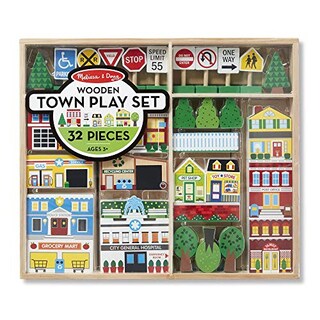 Foto 1 | Venta Internacional - Melissa & Doug Wooden Town Play Set (empaque Sin Frustración)