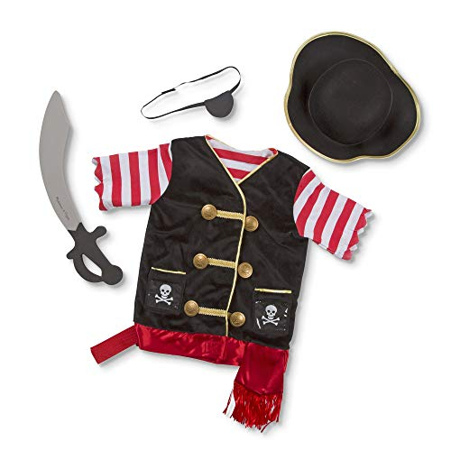 Foto 2 pulgar | Venta Internacional-melissa Y Doug Pirate Play Play Dress-up Set Con Sombrero, Espada Y Parche En El Embalaje Sin Frustr