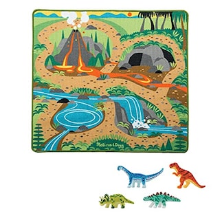 Foto 1 | Venta Internacional - Melissa Y Doug Prehistoric Playground Dinosaur Alfombra (39 X 36 Pulgadas, Embalaje Sin Frustraci