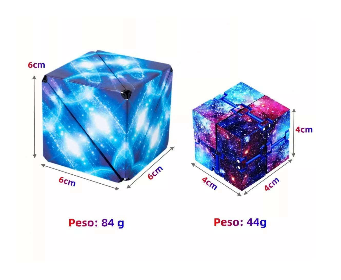 Foto 4 pulgar | Cubo Infinito Formas Anti Estres Relajación Puzzle Cielo Estrellado