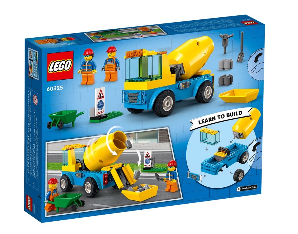 Foto 3 | Camión Hormigonera LEGO City 60325