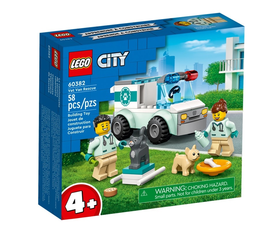 Set Lego City Rescate De Furgonetas Veterinarias 60382 Coppel