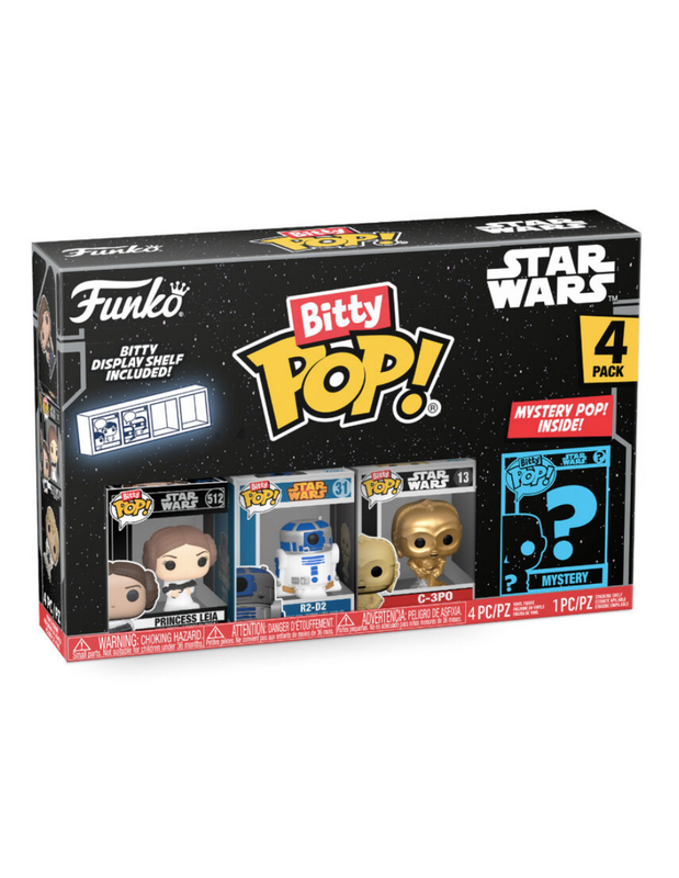 Foto 1 | Figura Funko Pop Bitty Pop Star Wars - Leia 4 Pack