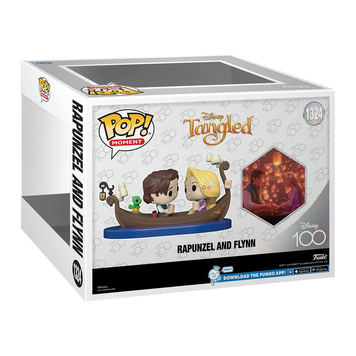 Foto 4 pulgar | Figura Funko Pop Movie Moment: D100-  Rapunzel And Flynn #1324