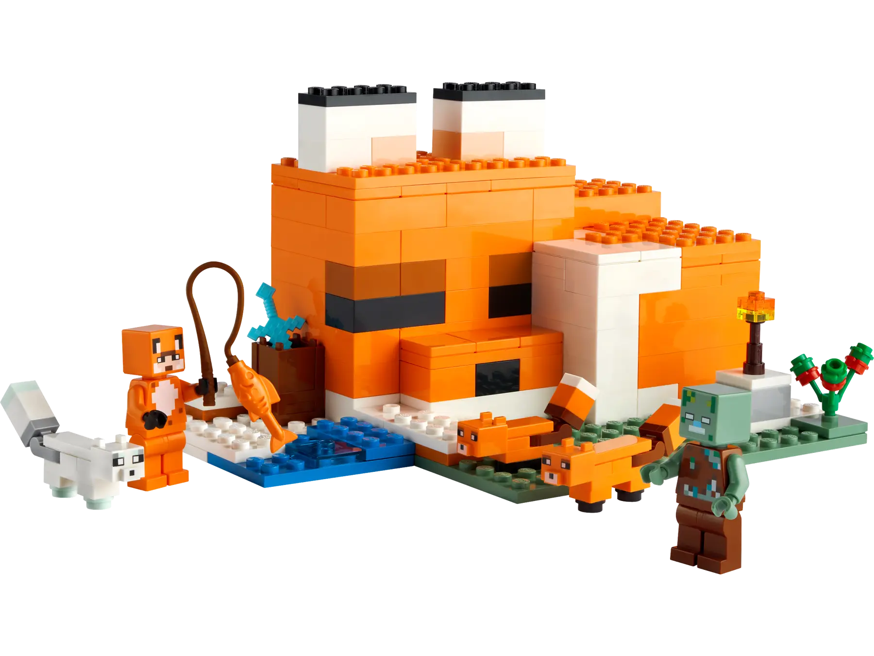 Foto 2 | Set Lego Minecraft Refugio del Zorro 21178