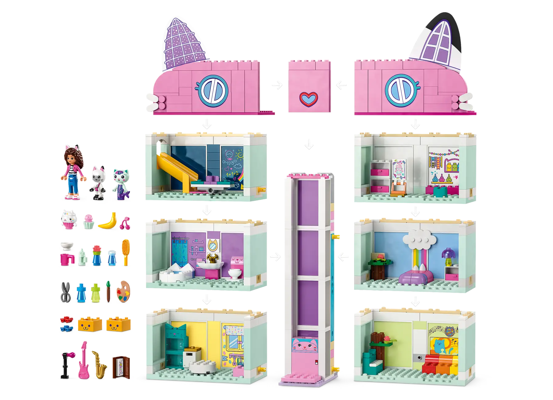 Foto 3 pulgar | Lego Gabbys Dollhouse La Casa De Muñecas Gabby 10788