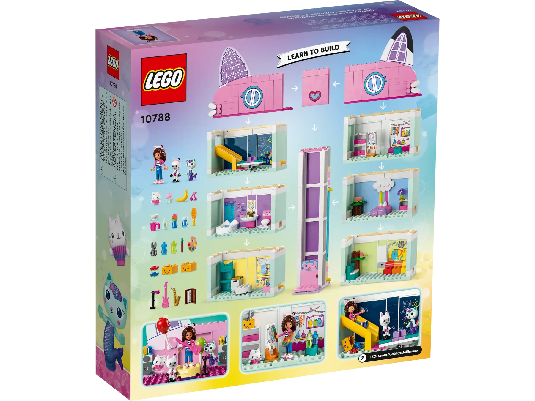 Foto 7 pulgar | Lego Gabbys Dollhouse La Casa De Muñecas Gabby 10788