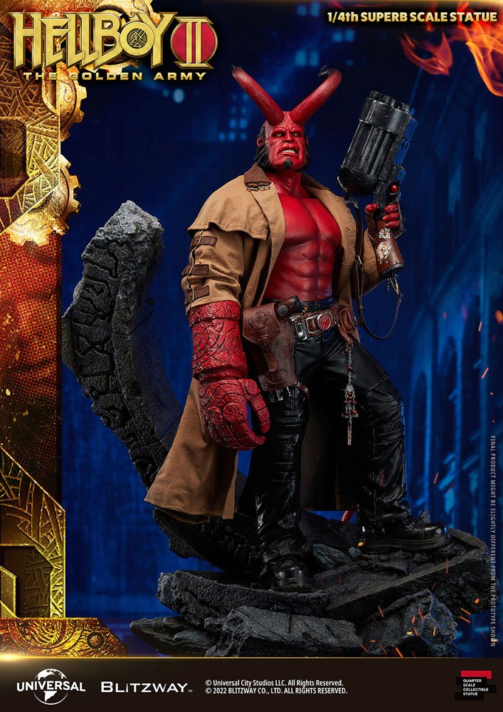 Foto 6 pulgar | Estatua Coleccionable Blitzway Hellboy 1:4 De Esala