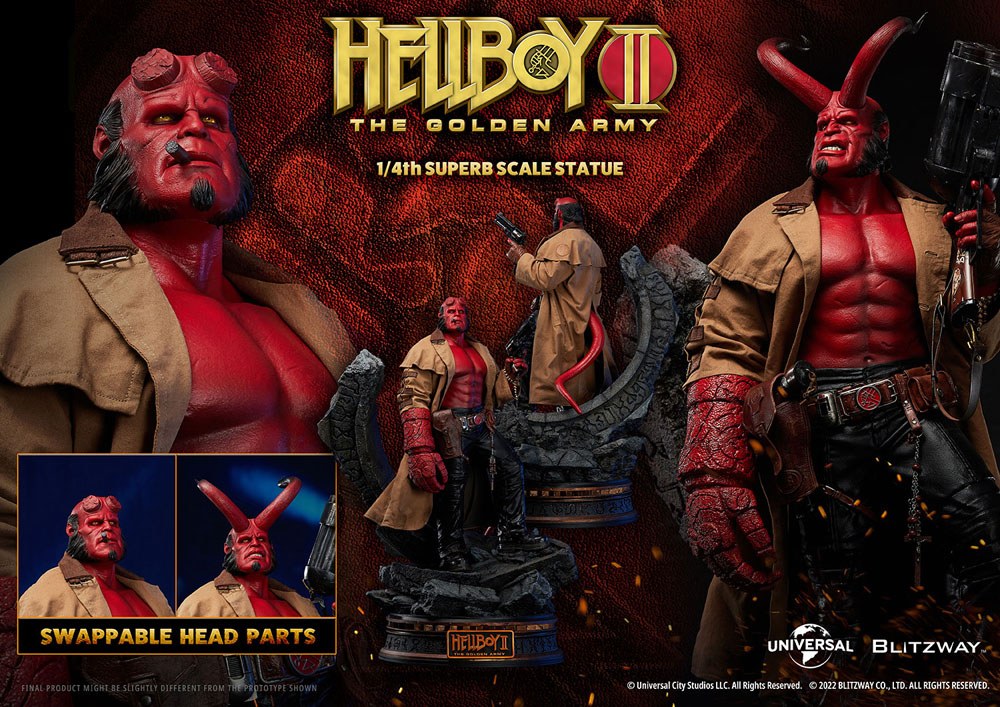 Foto 9 pulgar | Estatua Coleccionable Blitzway Hellboy 1:4 De Esala