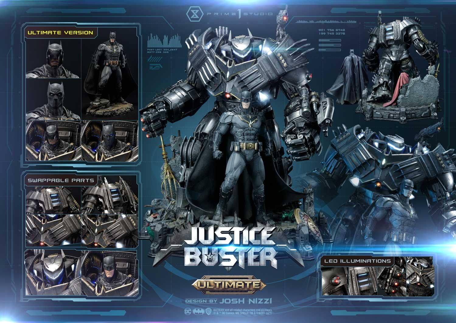 Foto 9 pulgar | Estatua Coleccionable Prime 1 Studio Justice Buster (Ultimate Edition)